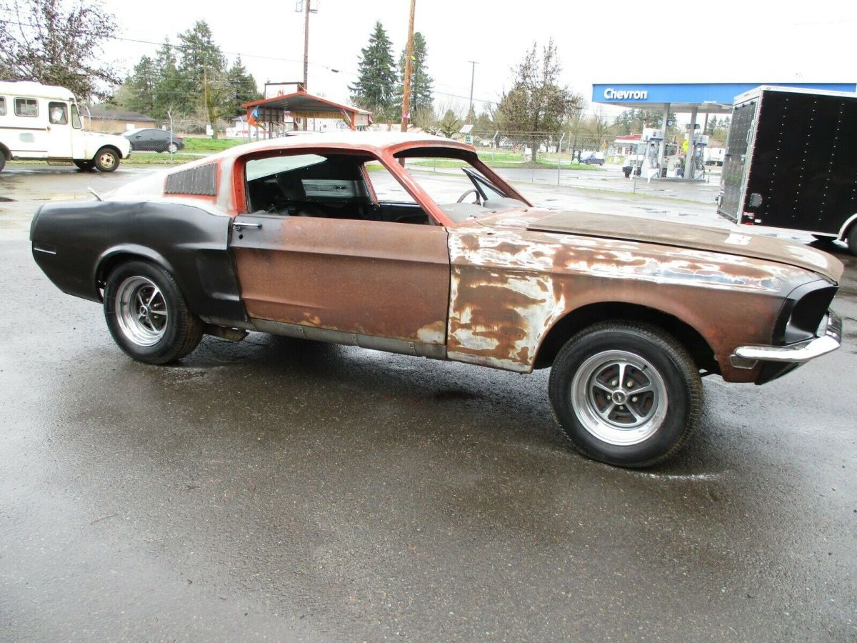 1968 Black Ford Mustang Fastback