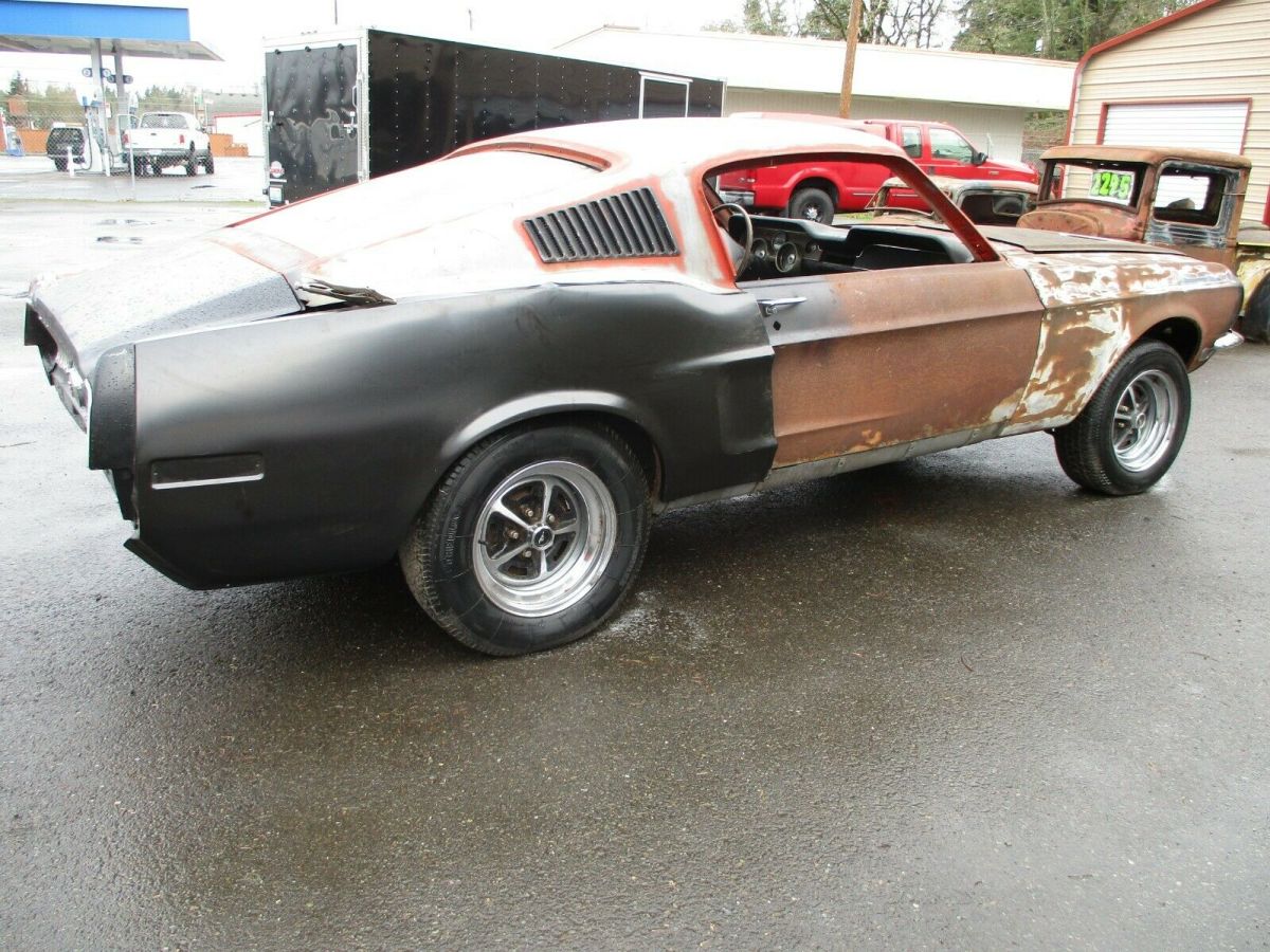 1968 Black Ford Mustang Fastback