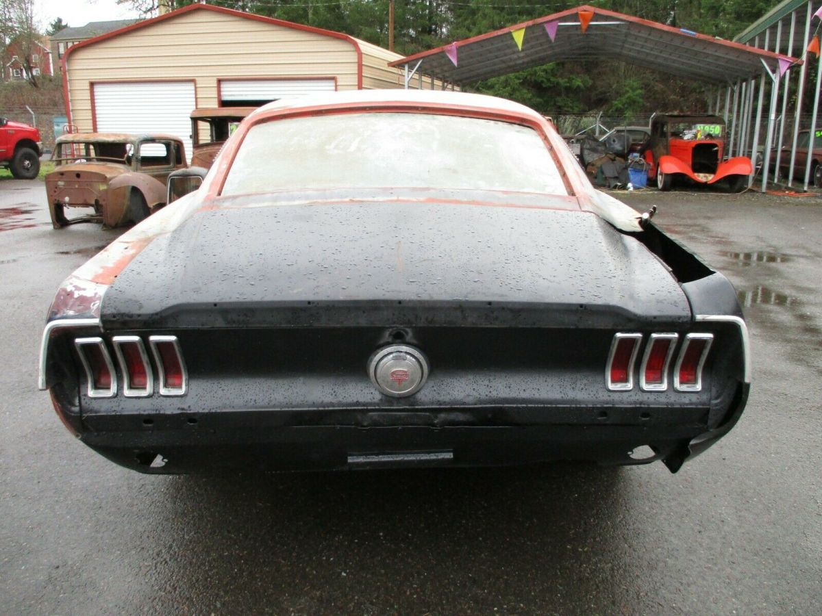 1968 Black Ford Mustang Fastback