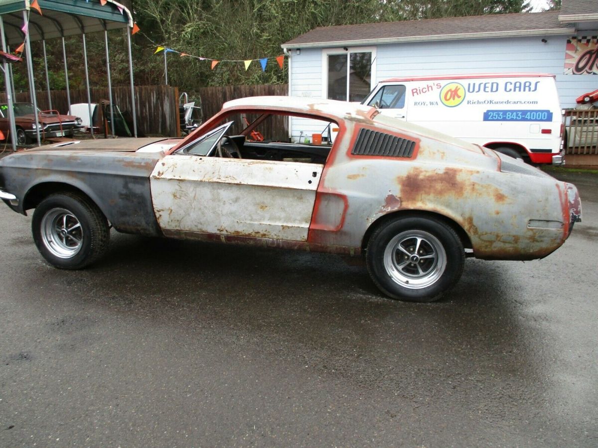 1968 Black Ford Mustang Fastback
