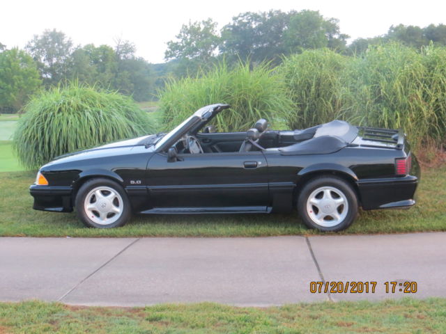 1992 black Ford Mustang Convertible