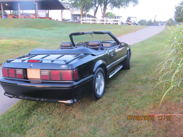 1992 black Ford Mustang Convertible
