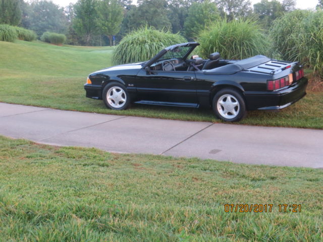 1992 black Ford Mustang Convertible