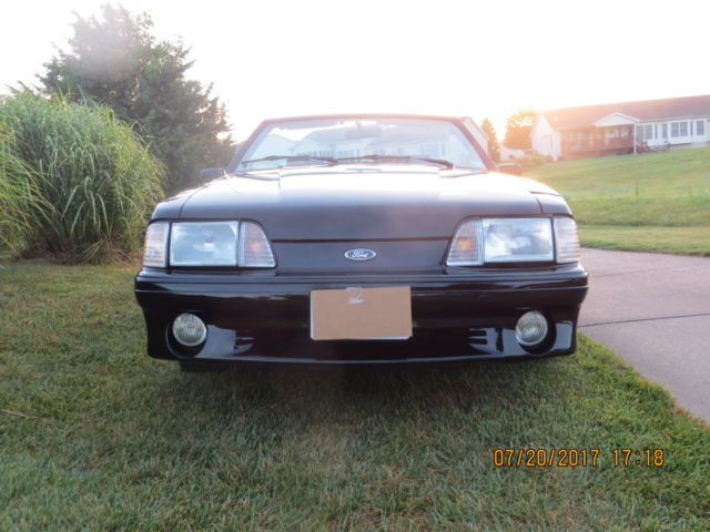 1992 black Ford Mustang Convertible