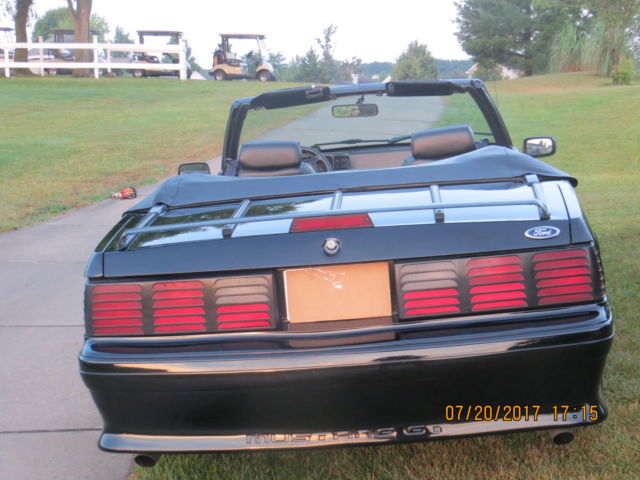 1992 black Ford Mustang Convertible