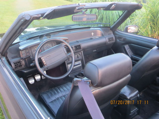 1992 black Ford Mustang Convertible