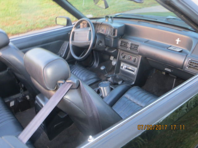 1992 black Ford Mustang Convertible