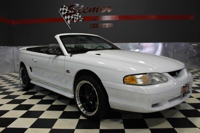 1994 White Ford Mustang Convertible