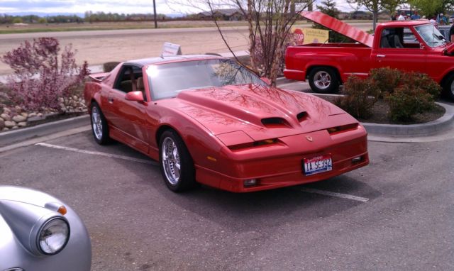 1989 Orange Pontiac Trans Am Coupe