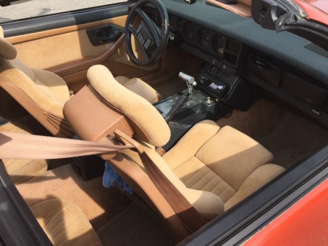 1989 Orange Pontiac Trans Am Coupe