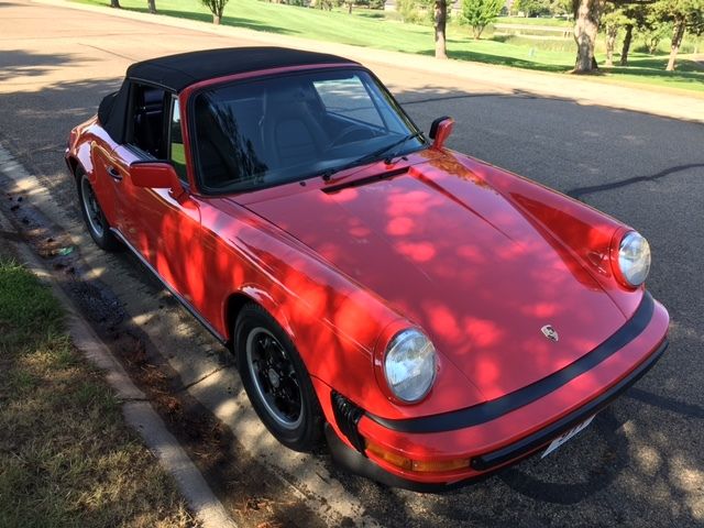 1985 Guards Red Porsche 911 Convertible