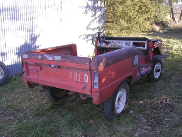 1967 Red Ford Bronco SUV