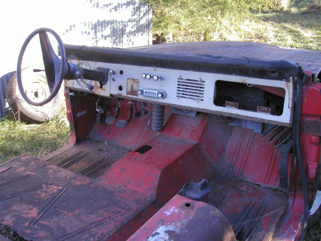 1967 Red Ford Bronco SUV