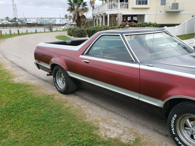 1979 Dark Red & Silver Ford Ranchero car truck