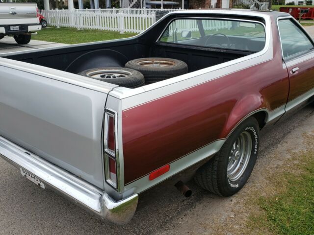 1979 Dark Red & Silver Ford Ranchero car truck