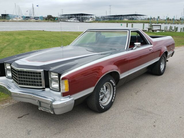 1979 Dark Red & Silver Ford Ranchero car truck