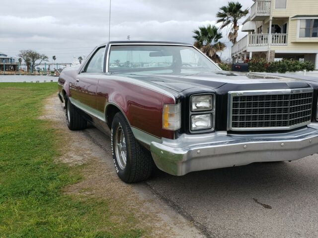1979 Dark Red & Silver Ford Ranchero car truck