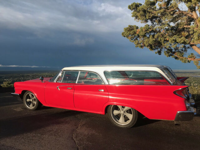 1961 Red and White Chrysler Newport Wagon