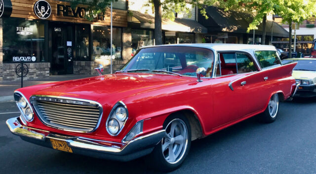 1961 Red and White Chrysler Newport Wagon