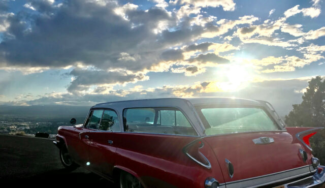 1961 Red and White Chrysler Newport Wagon