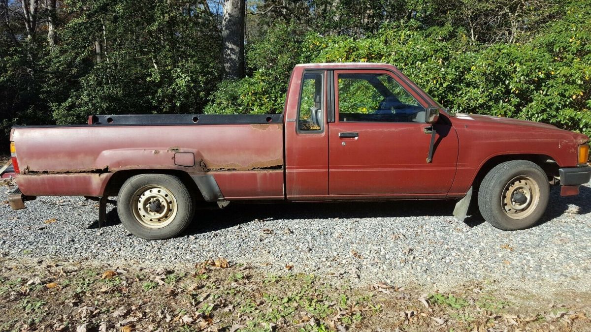1987 Red Toyota Pickup Extended Cab Pickup