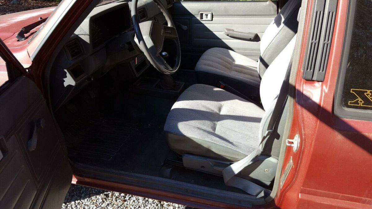 1987 Red Toyota Pickup Extended Cab Pickup