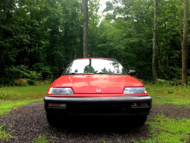 1991 Red Honda Civic Hatchback
