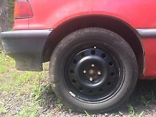 1991 Red Honda Civic Hatchback