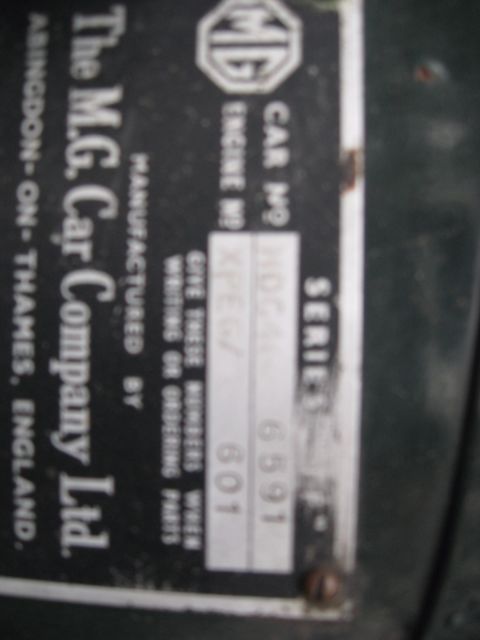 1955 Green MG T-Series Convertible