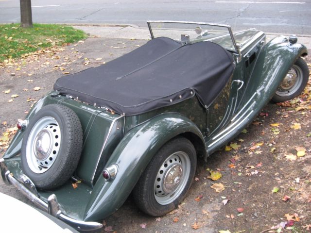 1955 Green MG T-Series Convertible