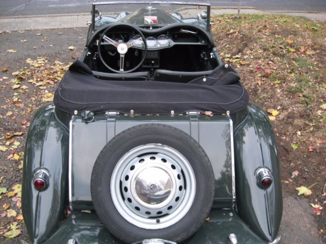 1955 Green MG T-Series Convertible