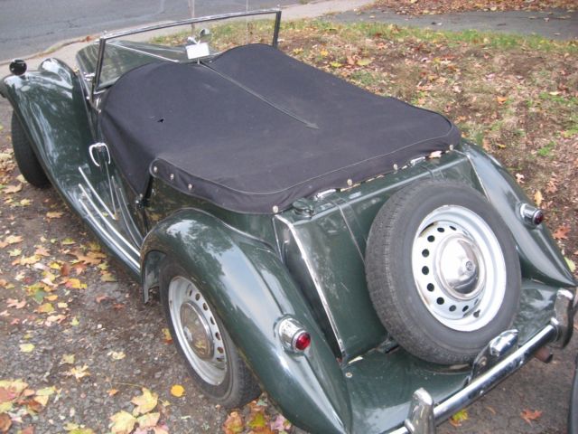 1955 Green MG T-Series Convertible