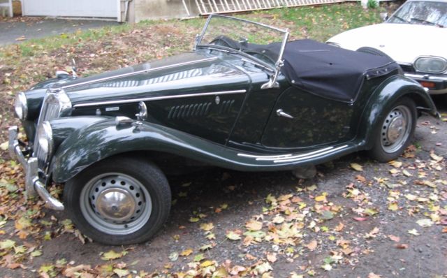 1955 Green MG T-Series Convertible
