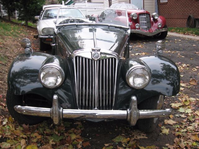 1955 Green MG T-Series Convertible