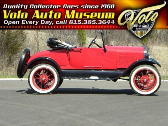 1927 Red Ford Model T Roadster