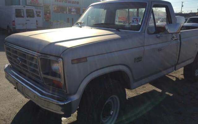 1983 Silver Ford F-250 Pickup Truck