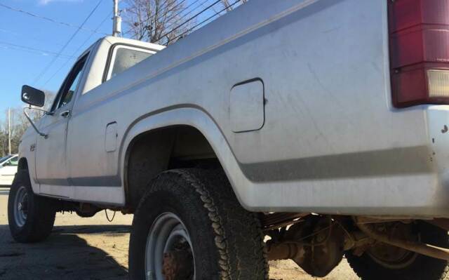 1983 Silver Ford F-250 Pickup Truck