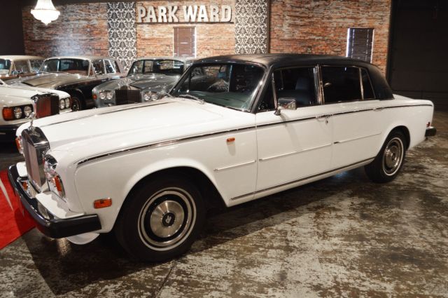 1977 Porcelain white (non-metallic) Rolls-Royce Silver Shadow 4 door sedan