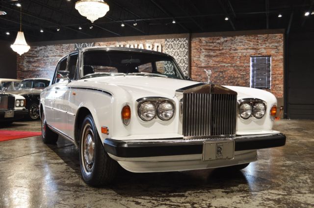 1977 Porcelain white (non-metallic) Rolls-Royce Silver Shadow 4 door sedan