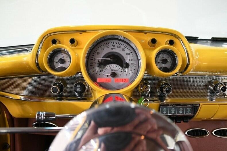 1957 Yellow Chevrolet Bel Air/150/210 Coupe