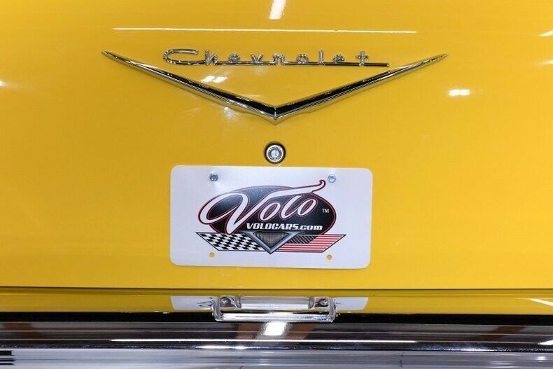 1957 Yellow Chevrolet Bel Air/150/210 Coupe