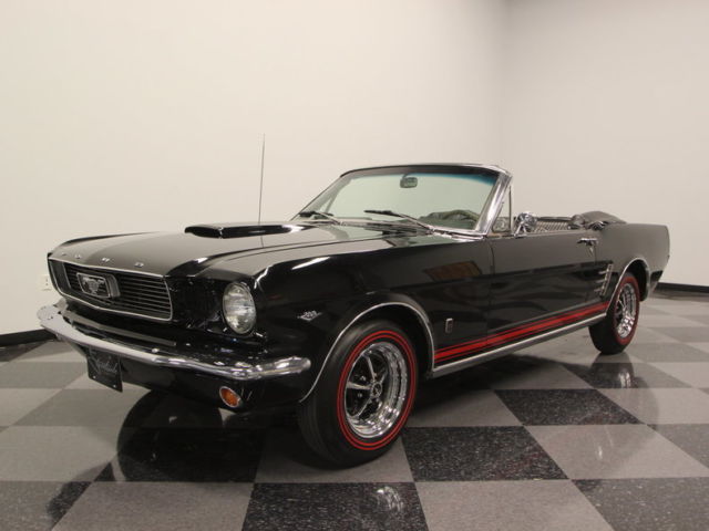 1966 Black Ford Mustang Convertible