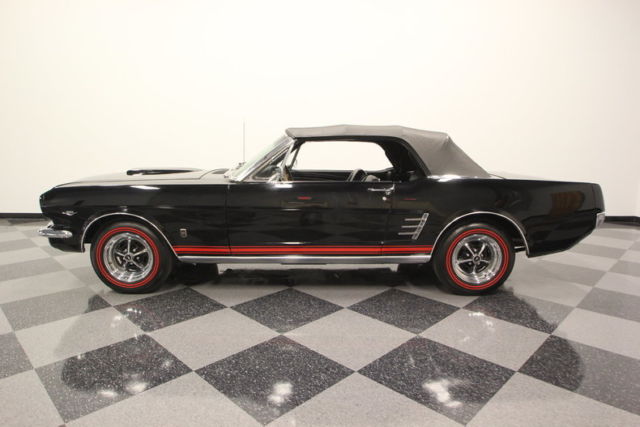 1966 Black Ford Mustang Convertible