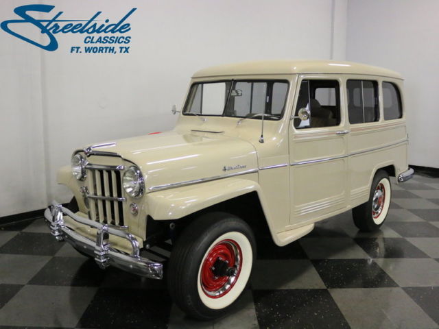 1956 Tan Willys Station Wagon SUV