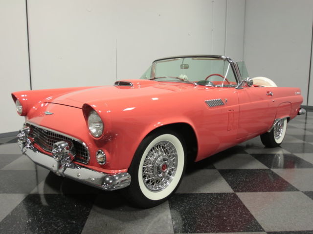1956 Red Ford Thunderbird Convertible