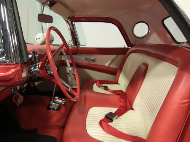 1956 Red Ford Thunderbird Convertible