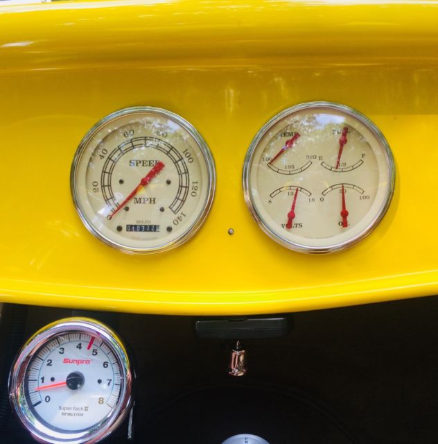 1932 Yellow Ford Roadster