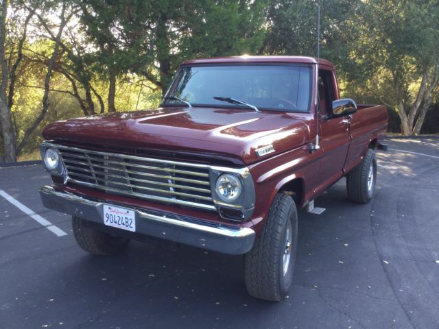 1967 Maroon Ford F-250
