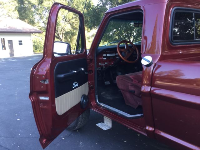 1967 Maroon Ford F-250
