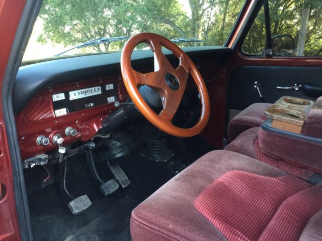 1967 Maroon Ford F-250